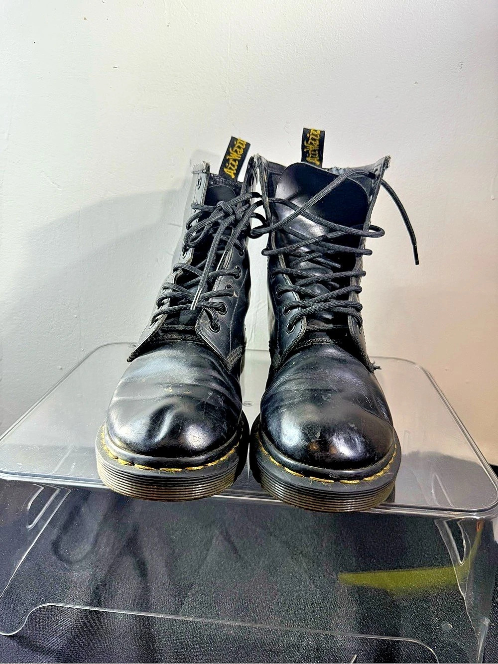 Dr. Martens 1460 Black Leather 8-Eye Boots Size US 7 UK 5